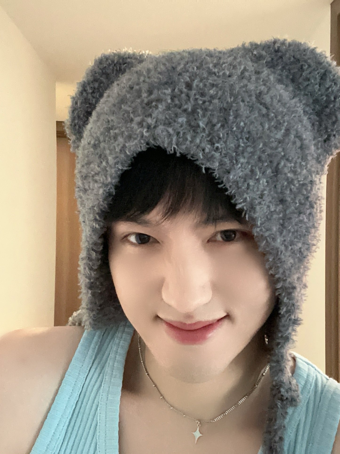 Cute Fuzzy Bear Ear Beanie Hat