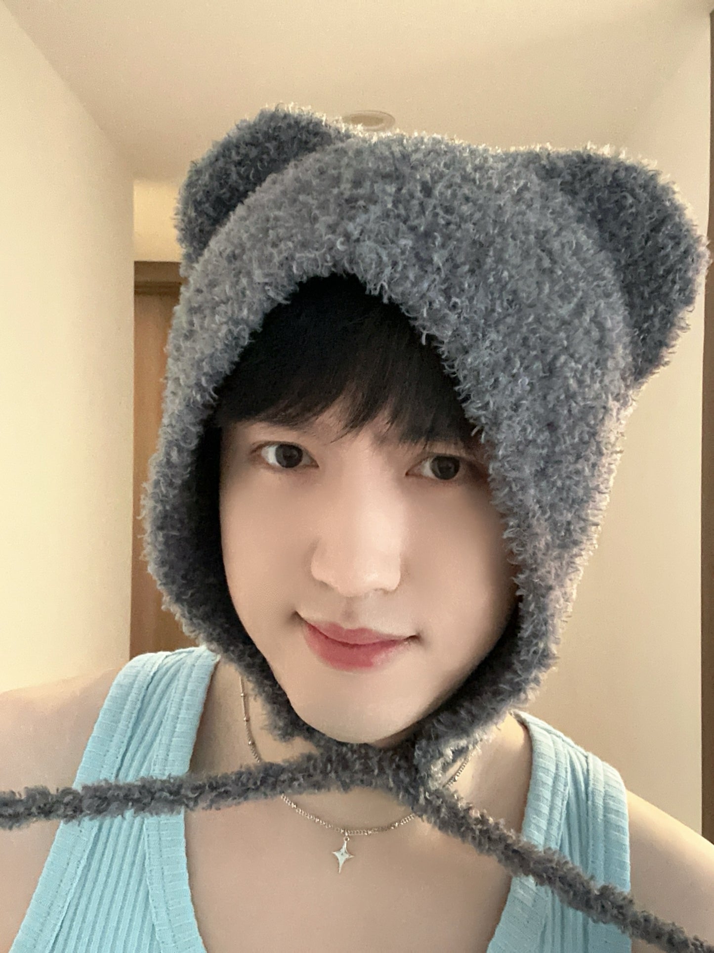 Cute Fuzzy Bear Ear Beanie Hat